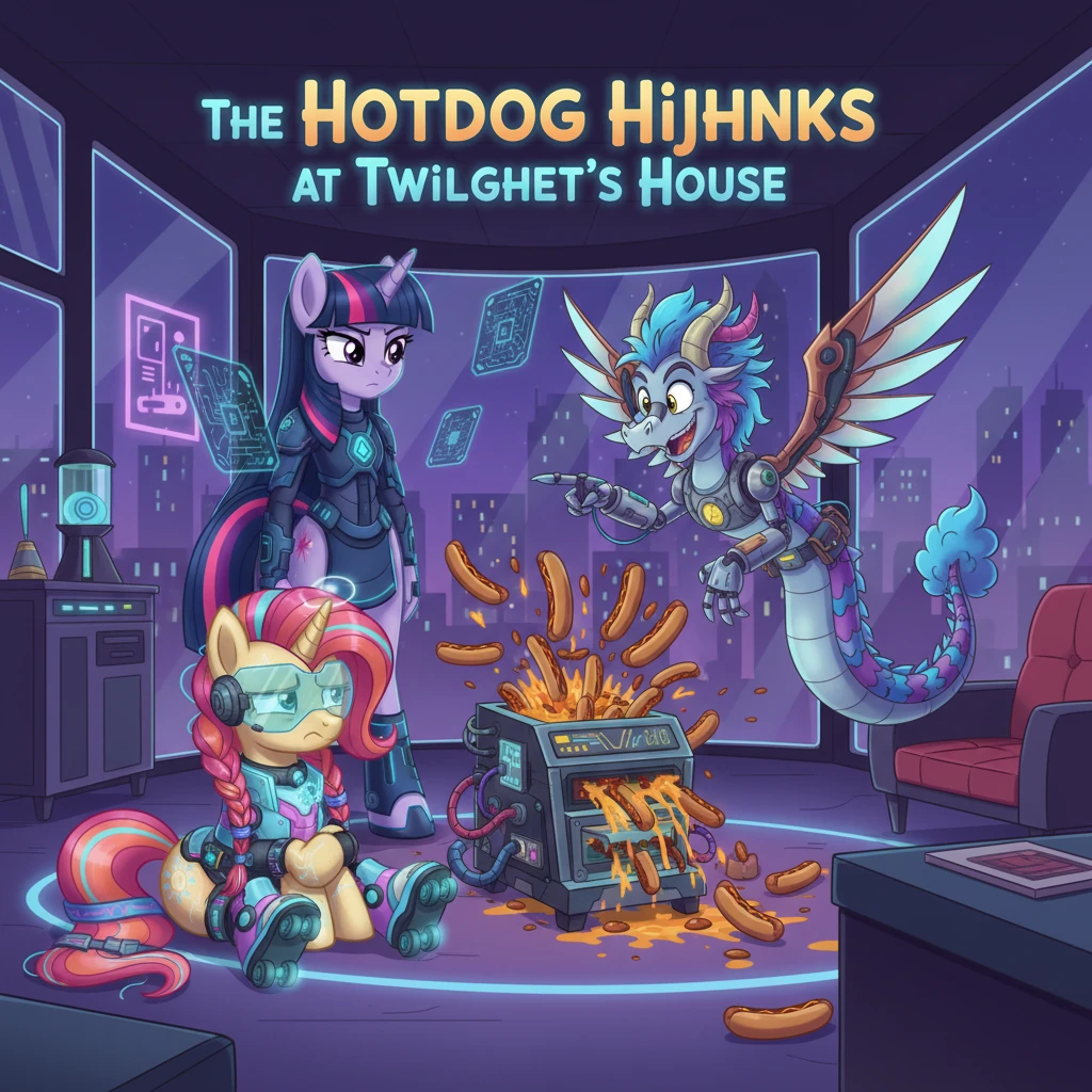 The Hotdog Hijinks at Twilight's House