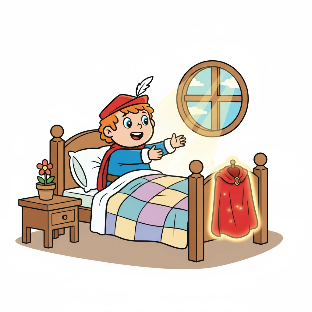 Ráno se probudil a zjistil, že plášť, který dal žebrákovi, byl zázračně zachráněn.