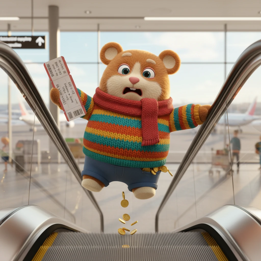 Василий радостно спешил на самолет, предвкушая встречу с родными. Его билет был в руках, а сердце полно надежд. Неожиданно, пристегивая ремень, он обнаружил, что деньги на билет куда-то подевались.