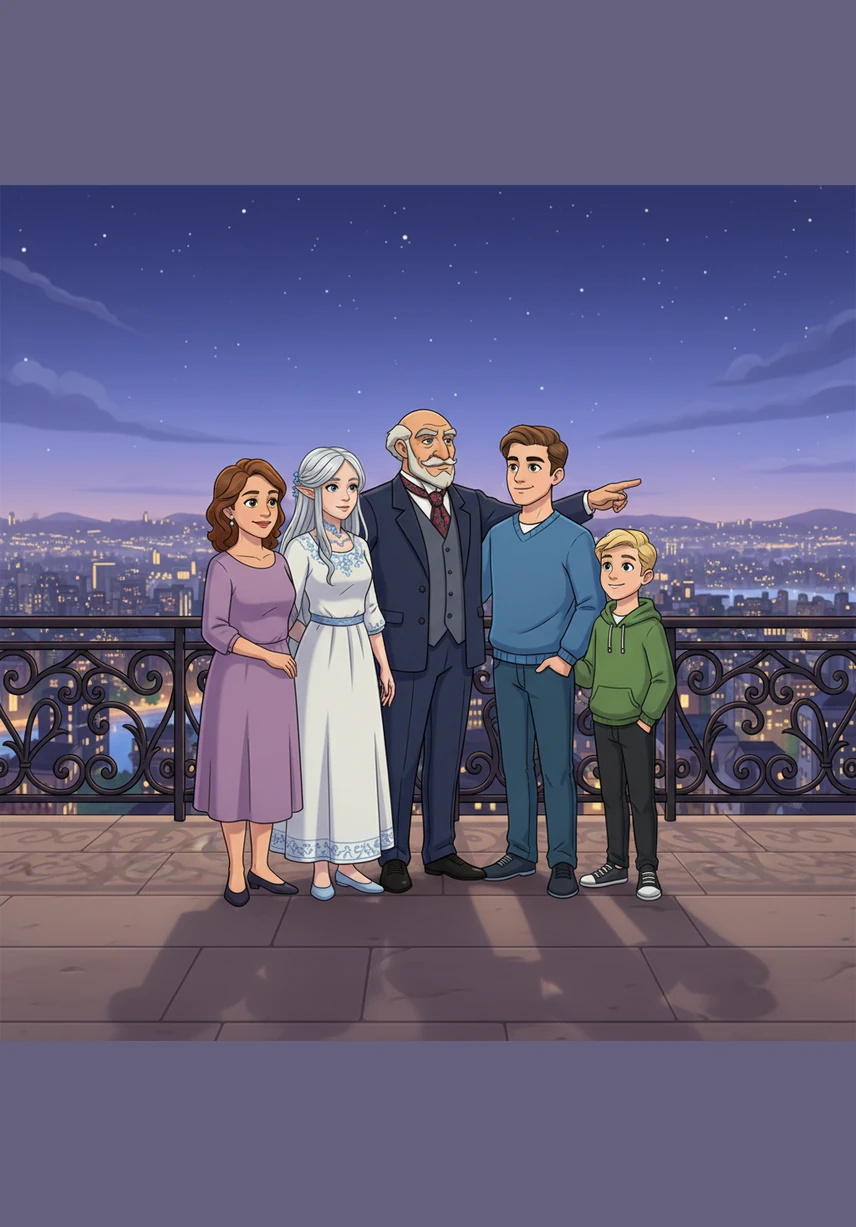 As the stars begin to twinkle over the Smith estate, the whole family stands on the balcony looking out at the quiet city. They understand now that being the richest family means having hearts full of love, kindness, and gratitude.