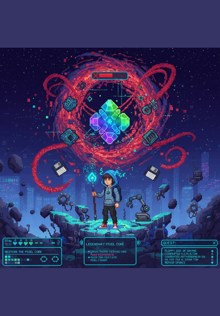 To make his profile feel organized and cozy, Codey drew a large container with perfectly rounded corners using a special border-radius spell. The box glowed with a warm, inviting light, creating a professional space for his information.