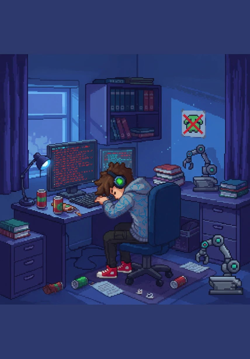 Next, he used a steady while-loop to count from one to five, building a small staircase of light. Each step felt solid and certain, proving his mastery over the repetitive rhythms of the coding world.