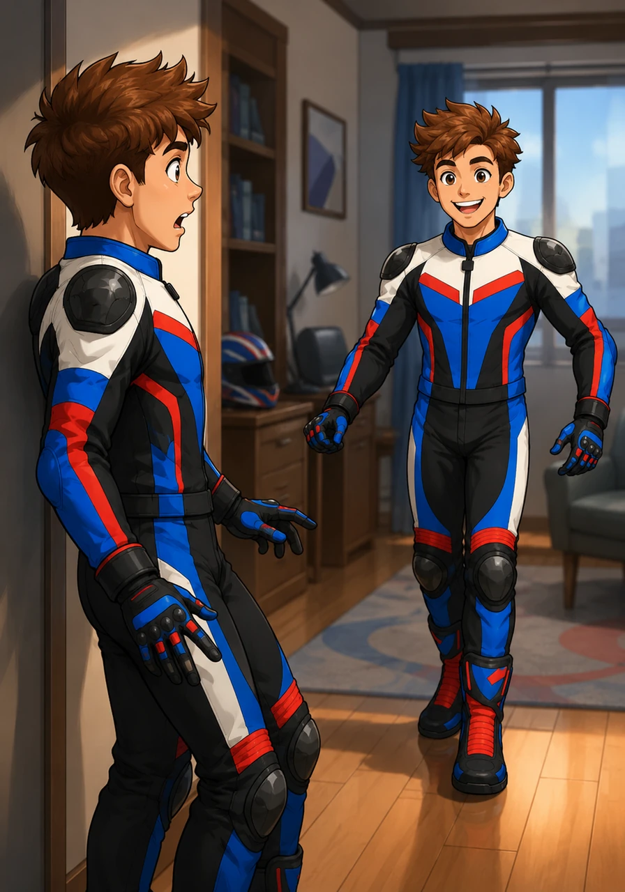 While Leo stood completely paralyzed by the sheer impossibility of the moment, his clone broke into a wide, enthusiastic smile. The double walked over with the pure, childlike joy of someone who had just discovered something that would alter his destiny forever.
