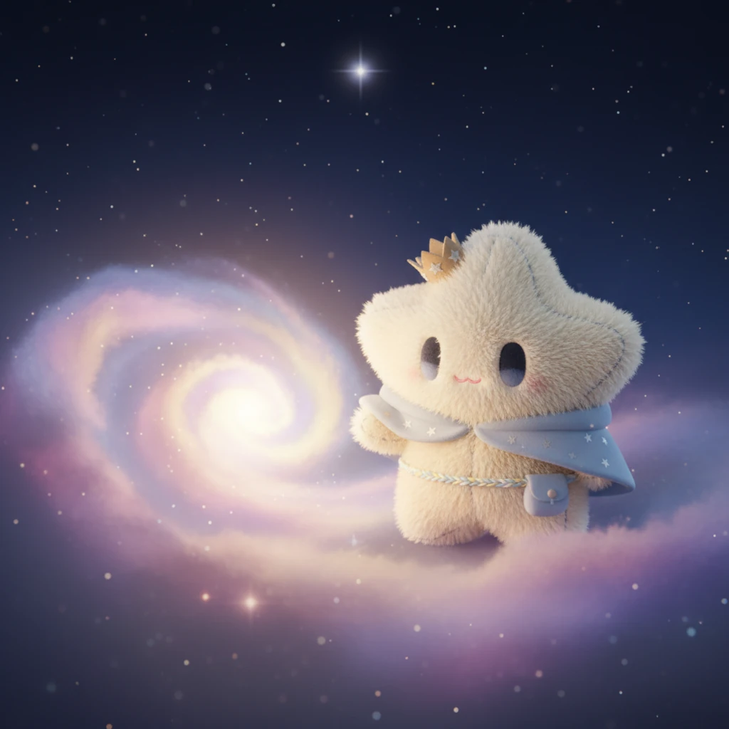 High above the Earth, nestled in the vast, inky canvas of the night sky, lived a tiny, shy star named Lumi. She was much smaller and dimmer than all her cosmic neighbors, a little puff of light almost lost in the grand expanse.