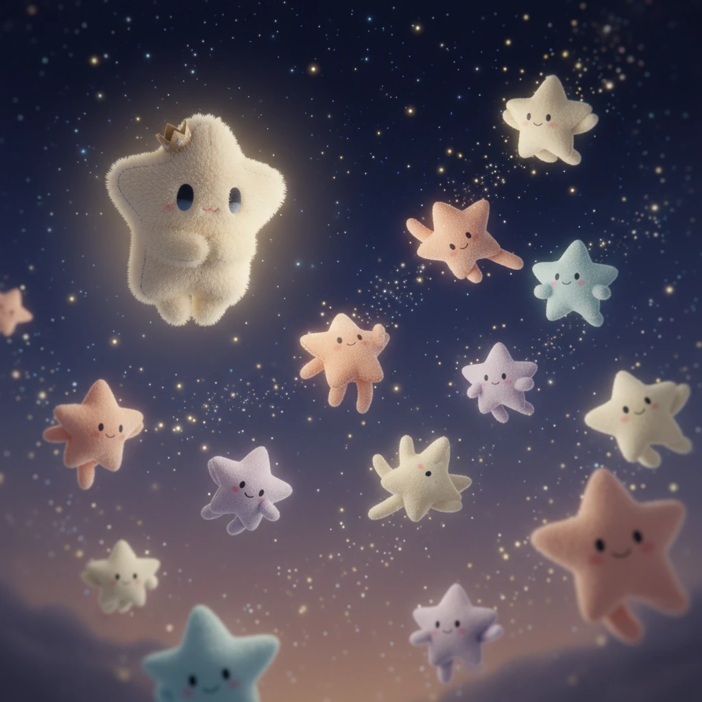 All around Lumi, the other stars sparkled with joyous brilliance, twinkling and dancing across the velvet sky every single night. Their vibrant glow filled the darkness, but Lumi stayed very dim, a soft whisper of light.