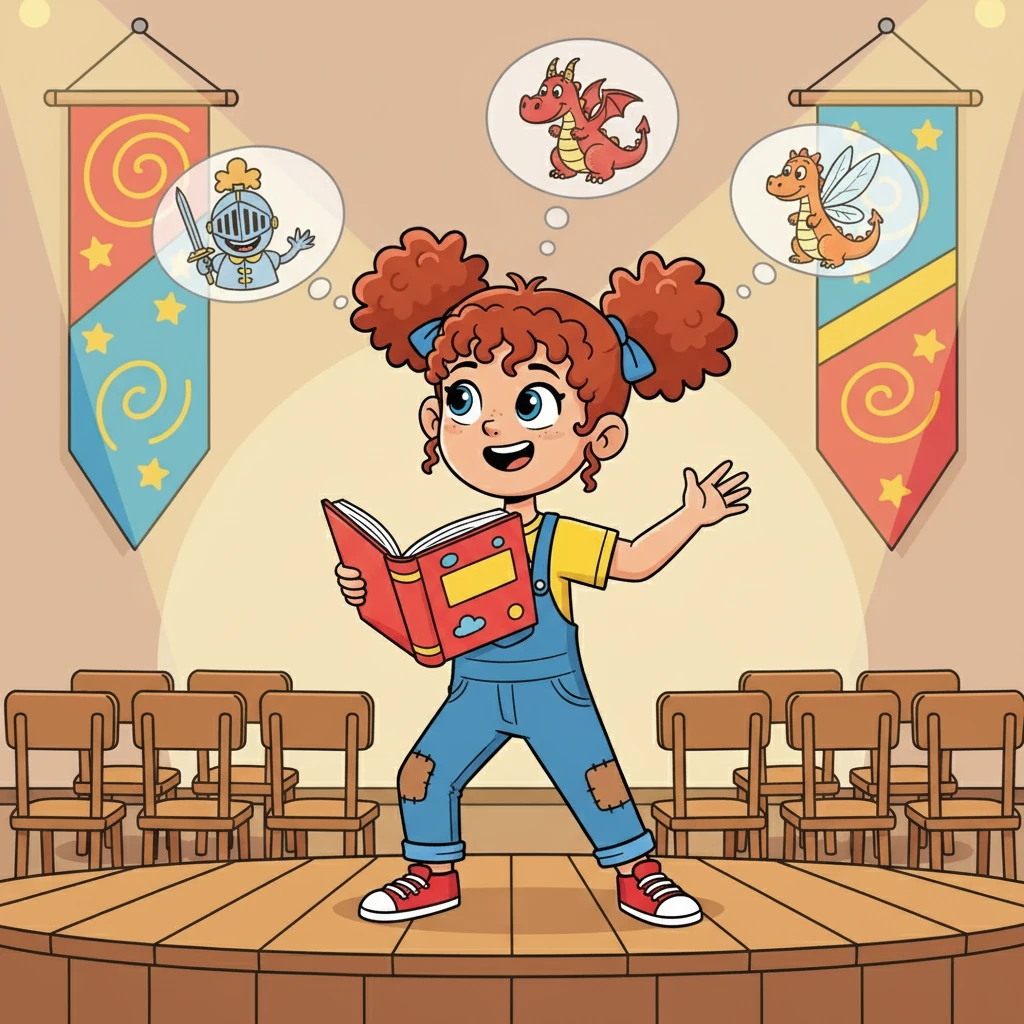 With a newfound confidence, Lily decided to enter the contest. She chose a story, practiced her reading, and imagined the characters' voices in her mind. She felt a surge of excitement, replacing her earlier fear.