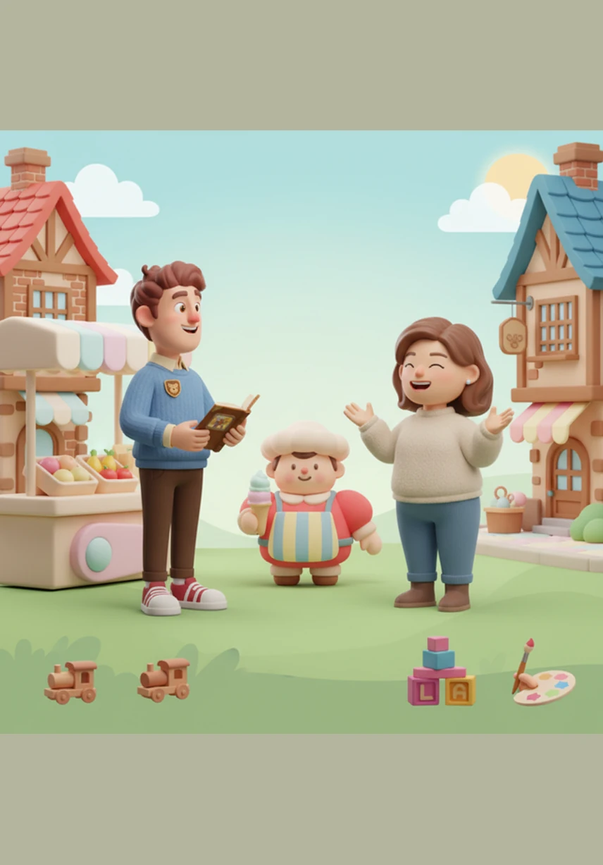 In the middle of the square, Arthur bumps into an old friend, and they spend a few moments catching up on lost time. Their voices blend into the cheerful atmosphere of the market as they share a quick joke and a smile.