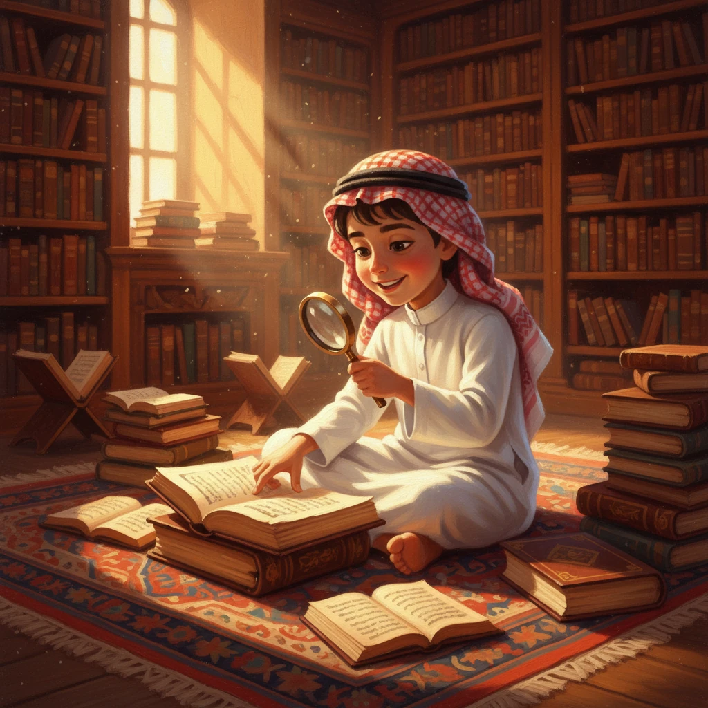 مر الوقت سريعًا، وسلطان غارق في عالمه الجديد من المعرفة. شعر بسعادة غامرة وفرح حقيقي يملأ قلبه. لقد وجد طريقة رائعة ومفيدة لملء وقته، وشعر بالرضا عن نفسه وعن اختياره.