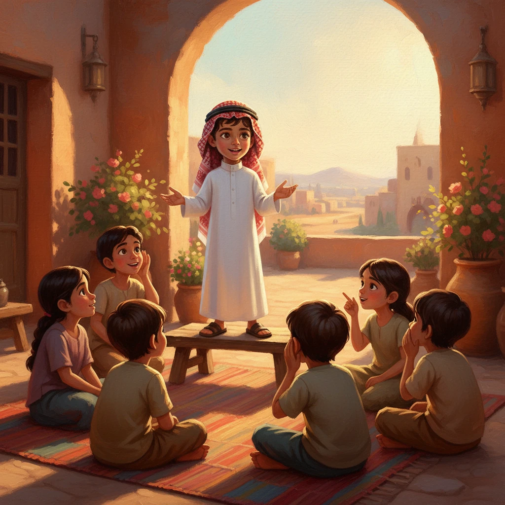 استمع الأصدقاء باهتمام إلى سلطان، وبدت علامات الفضول على وجوههم. شجعهم سلطان على تجربة المواقع الآمنة والمفيدة، مؤكدًا لهم أنها طريقة رائعة لملء أوقاتهم بالمتعة والفائدة بدلًا من الملل.