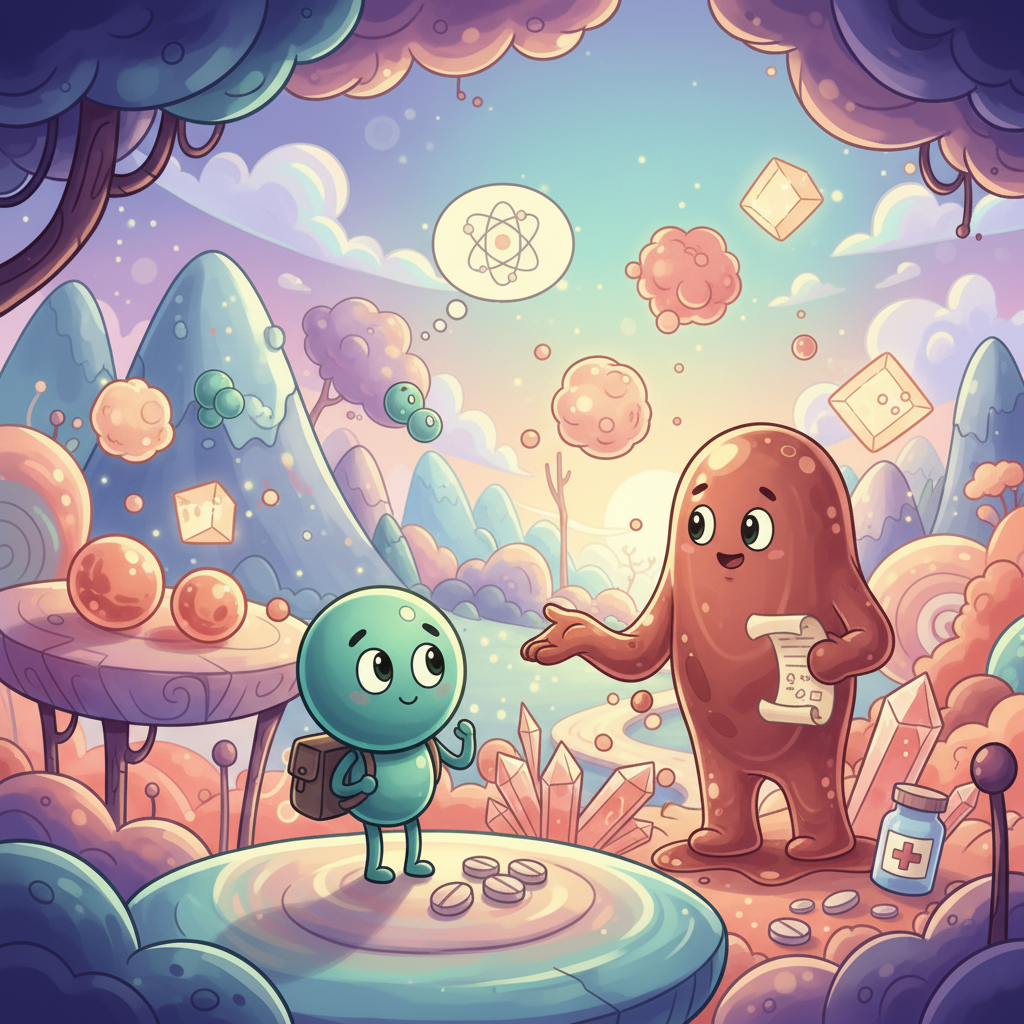 הלוגן המשיך במסעו ופגש את ברום, נוזל אדום-חום, שהסביר לו על השימוש שלו כתרופה. הלוגן למד על צורות החומר השונות.