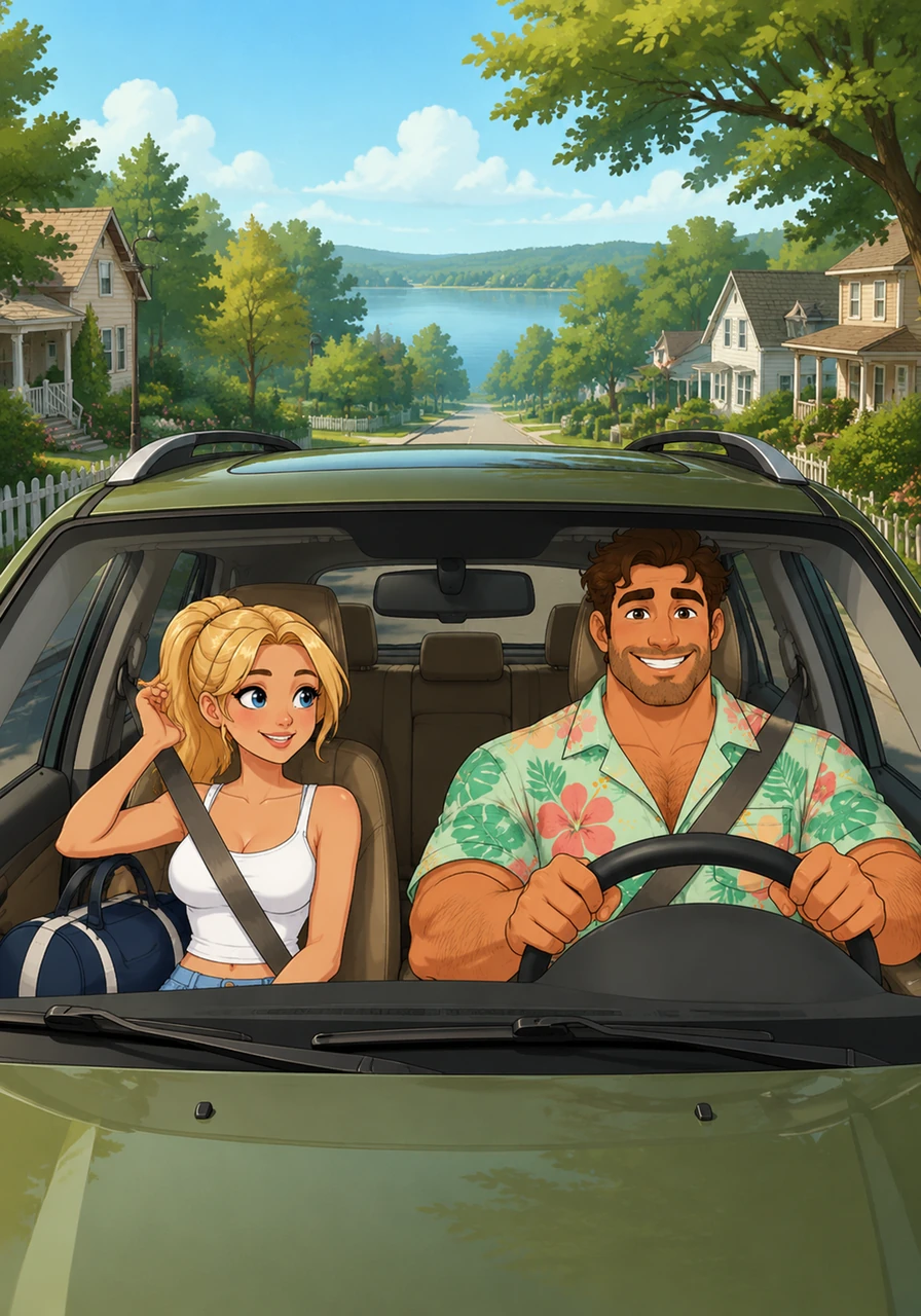Steffan got behind the wheel, started the engine, and pulled out of the driveway into the quiet morning streets. With a soft indie playlist humming from the radio, they began their two-hour journey toward a small town known for its antique shops and scenic lake trails.