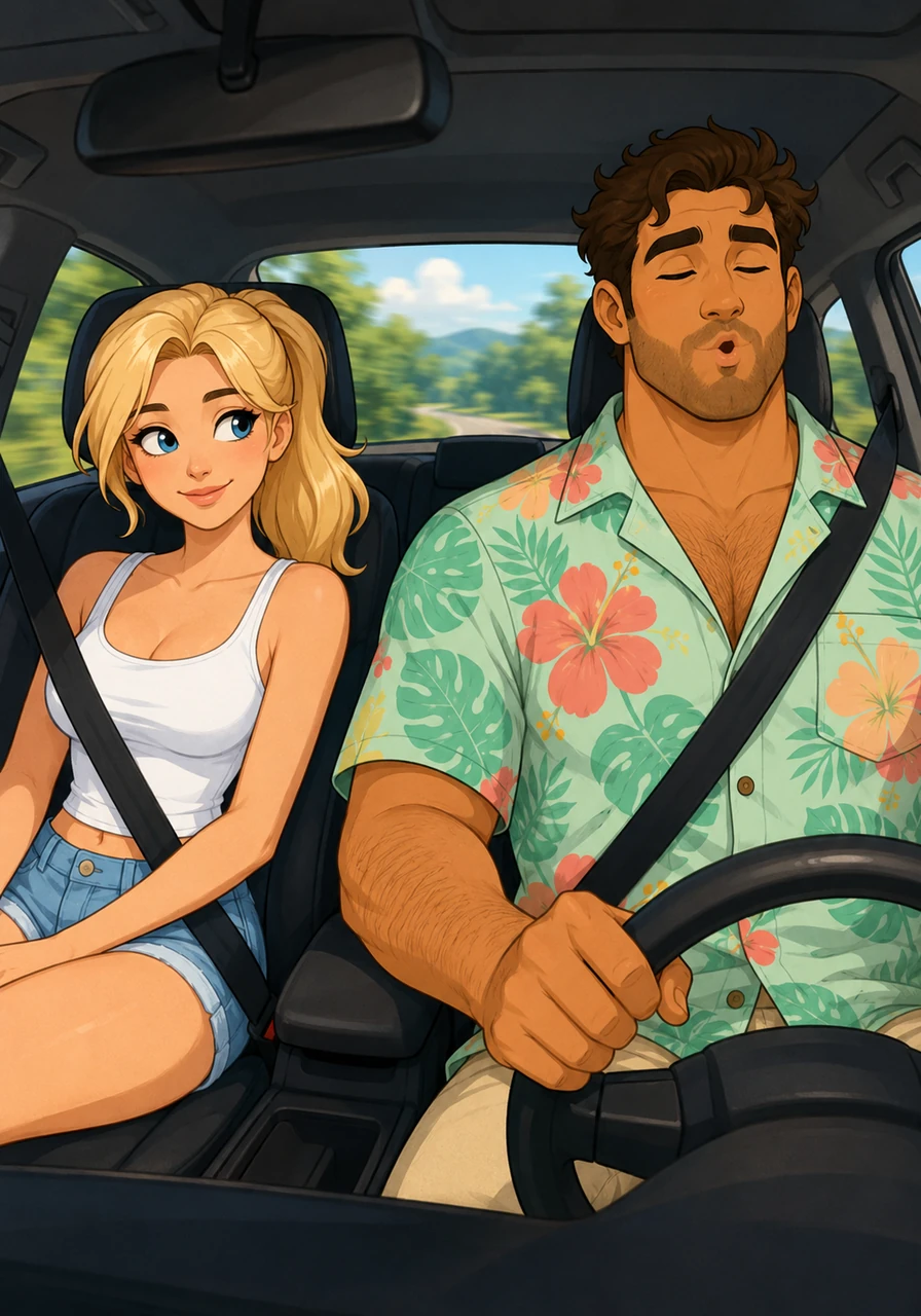 Steffan kept his expression neutral and continued humming along to the radio, letting her believe he was completely oblivious. Anna looked over at him, smiling inwardly at her own endurance, determined to see just how much longer she could keep up her secret game.