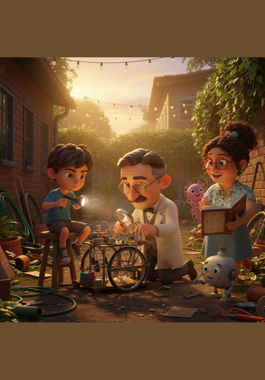 Nicolas and his friends decide to take action by cleaning up a cluttered backyard near the school. They remove old wood, bricks, and debris, showing that a tidy space is the best defense against the dangerous insect looking for a place to hide.