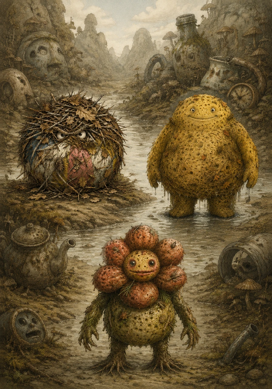 Deep within the Underworld, where forgotten things find a second life, lies the enchanted Valley of Living Objects. Here, every discarded item has a beating heart, curious eyes, and a unique personality, though they all live in isolation, unaware that they hold the key to each other's happiness.