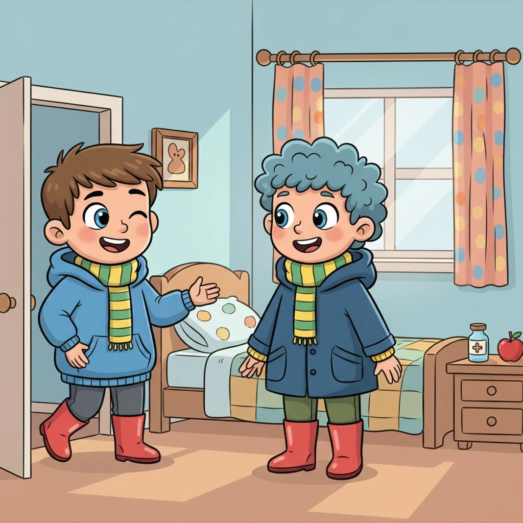 Léo entre dans la chambre, voit Tom debout et lui fait un clin d'œil complice. Tom comprend alors qu'il a guéri grâce aux médicaments, mais surtout grâce au grand cœur et à la gentillesse de son infirmier.