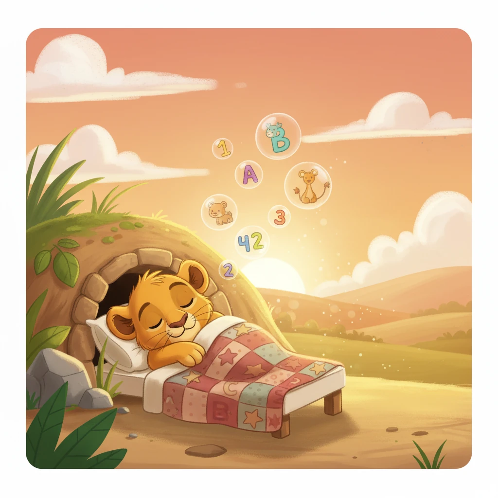 As the sun began to set, Leo made his way back home, his heart full of joy. He had met so many amazing animals, learned new letters, and counted wonderful numbers. Tucked in his bed, Leo dreamed of all the more incredible things he would learn tomorrow.