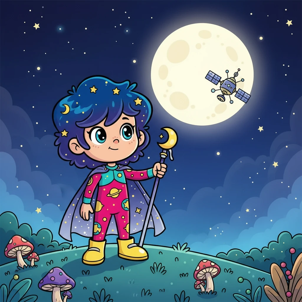 Een nag, terwyl Luna na die maan kyk, sien sy iets ongewoons. 'n Klein satelliet lyk asof dit om die maan wentel, maar dit lyk nie soos enige satelliet wat sy voorheen gesien het nie. Sy besluit om haar geheimsinnige ontdekking verder te ondersoek.