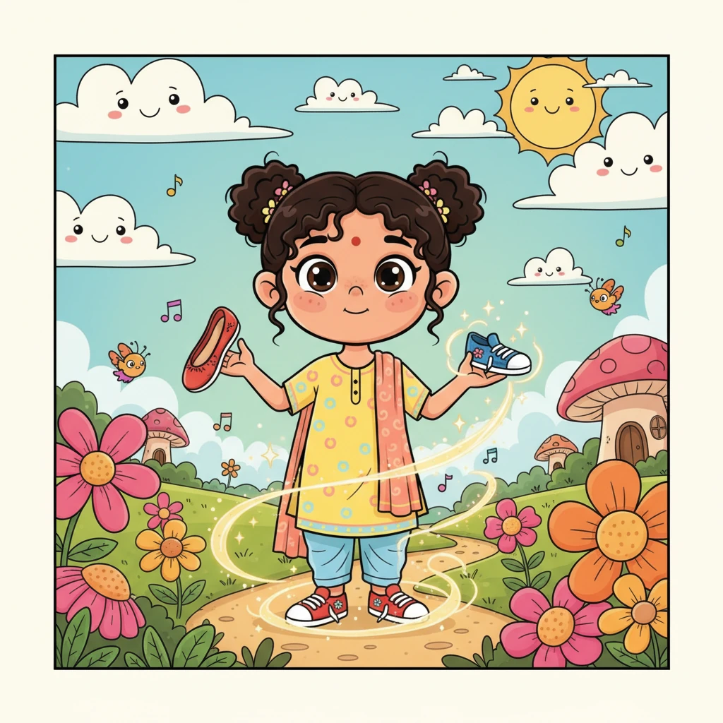 ഗുഡി മോളൂട്ടിയും അവളുടെ രണ്ട് ഷൂസും - 成长故事