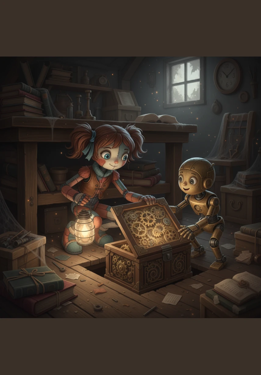 Clara discovers a shard of the violet crystal hidden beneath Julian’s workbench, its cold light revealing a secret betrayal that cuts deeper than any rusted blade.