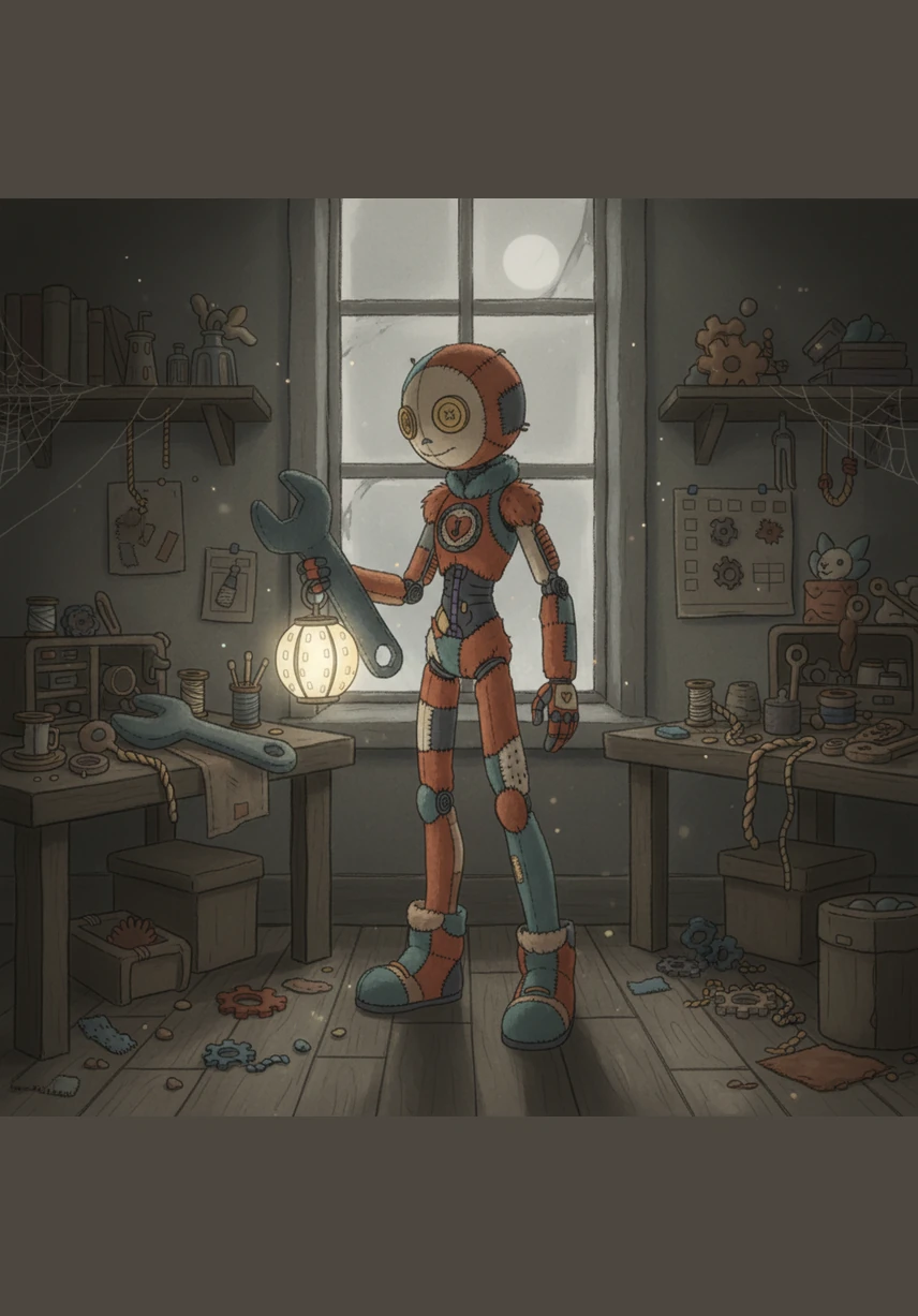 Julian stands alone in his silent workshop as the last lantern dies out, realizing that the intricate machinery of trust, once dismantled, can never be put back together.