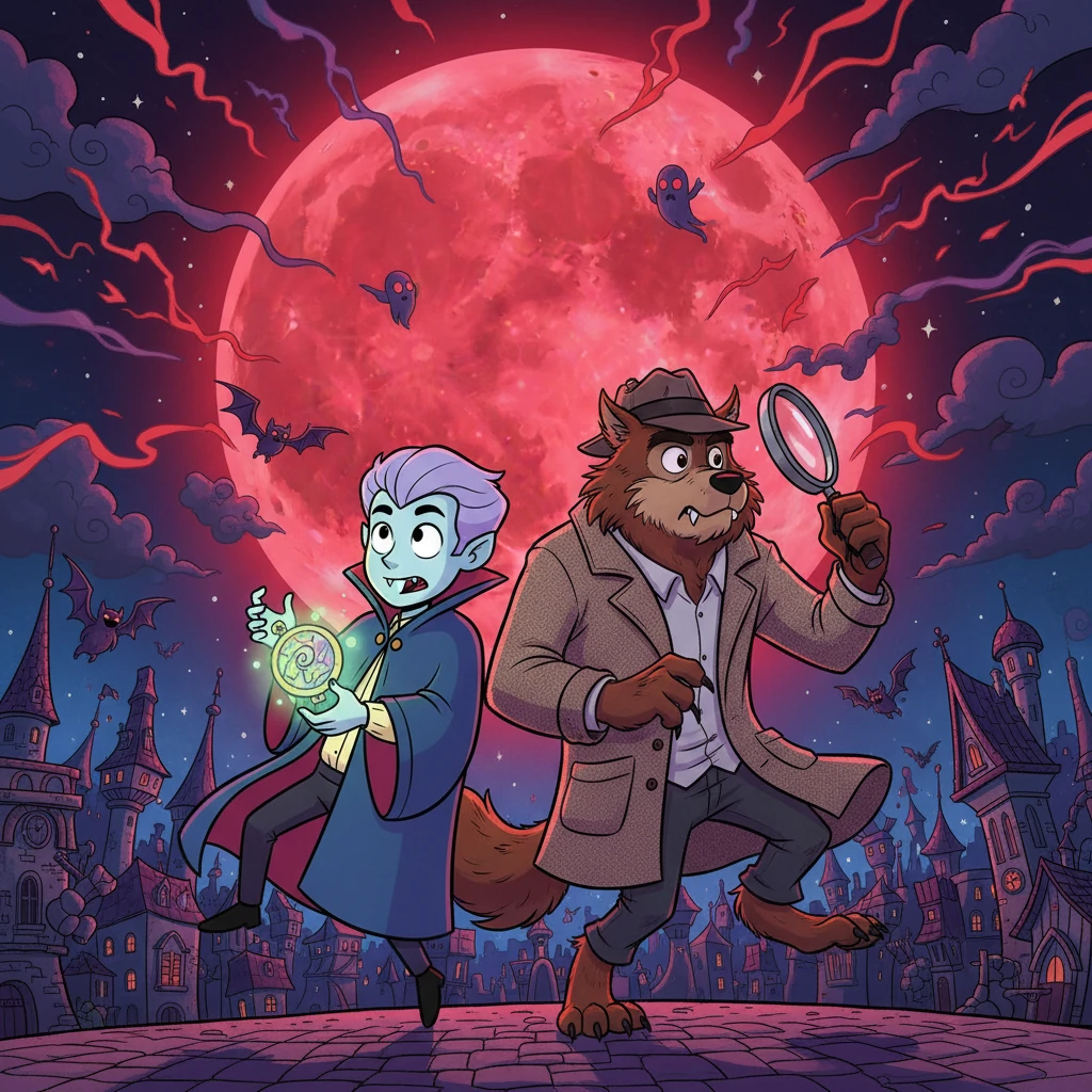 Elian and the Crimson Moon Mystery - Adventure stories