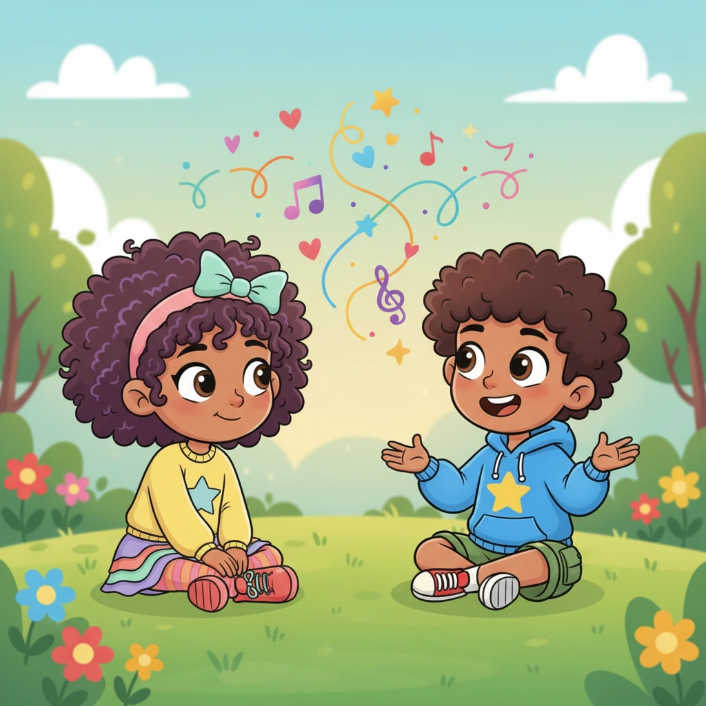 Zara listens as her friend speaks a different language, then shares a story in her own melodious voice. She understands that the words she uses are a beautiful bridge to her thoughts and feelings, but her heart speaks a universal language of kindness and joy. Her true self connects beyond any spoken word.