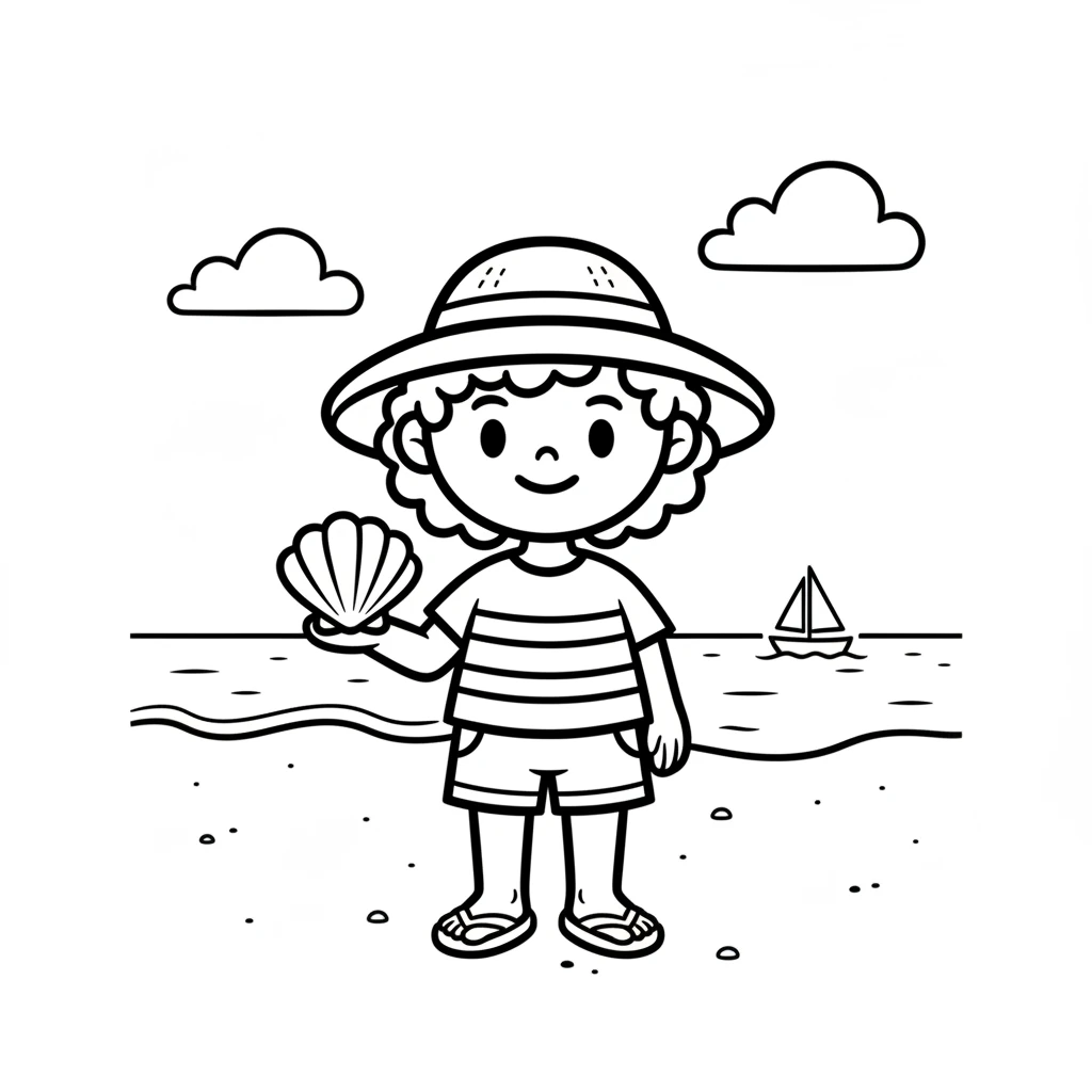 beach coloring pages