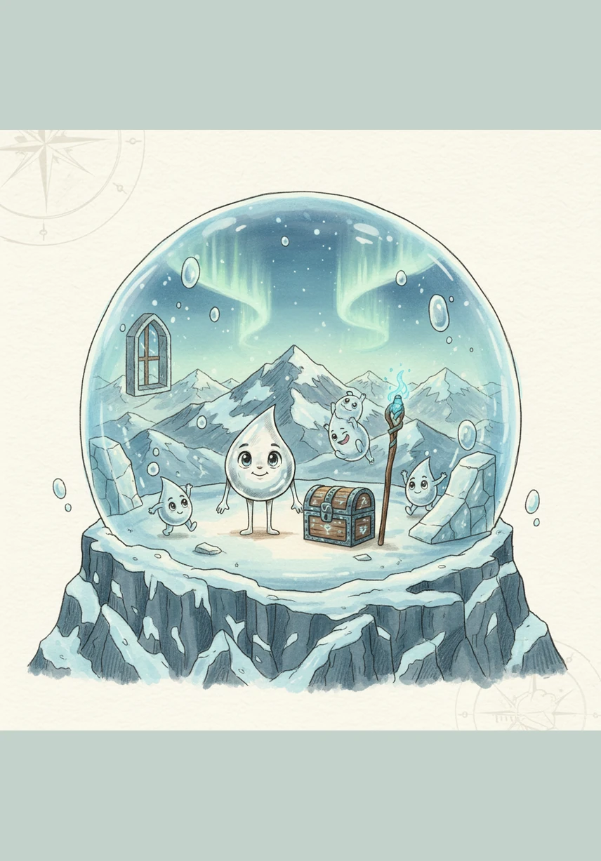 High in the mountains, a magical little water droplet named Kapcho lives in a crystal-clear lake. Surrounded by lush green trees and vibrant flowers, he feels the peace of the mountain air. However, Kapcho senses a distant sadness in the waters of the world and decides to embark on a mission to find the Guardians of the Water.