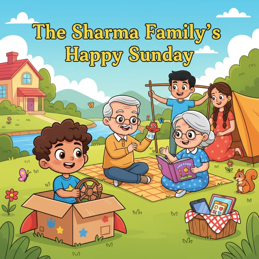 The Sharma Family's Happy Sunday - Familiengeschichten