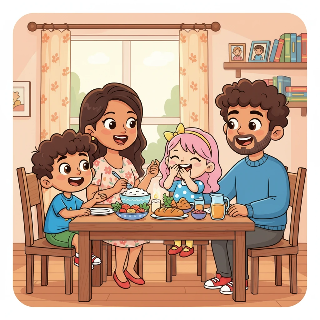 Sundays, however, were truly special. On this day, the whole family would gather to eat a warm meal together and share endless stories and laughter. It was their precious time filled with joy and love.