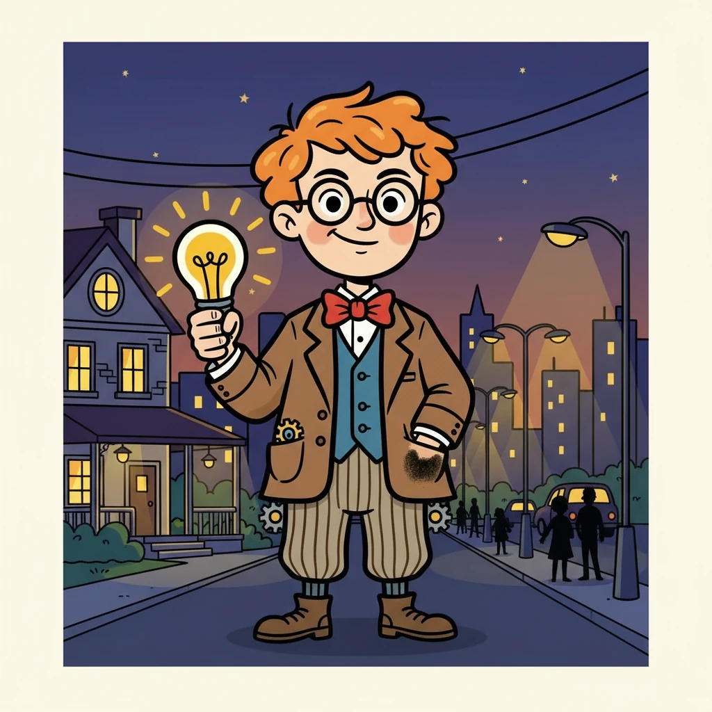 The world marveled at the new electric light, a testament to Thomas Edison's relentless pursuit of his dream. From homes to streets, the world was forever changed, all thanks to his bright idea and unwavering spirit.