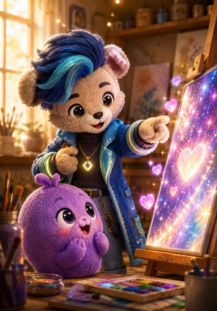 Trend taught Pixel how to create art that sparkled brighter and conformed to the popular styles of the moment. Pixel felt a rush of excitement as his counter began to climb rapidly.