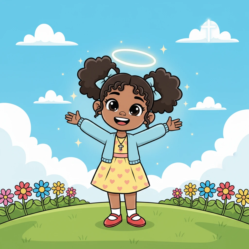 Children, listen: God made you on purpose! He thought about you and made you special. Children, listen: God loves you just the way you are. Children, listen: You are a wonderful gift from God!