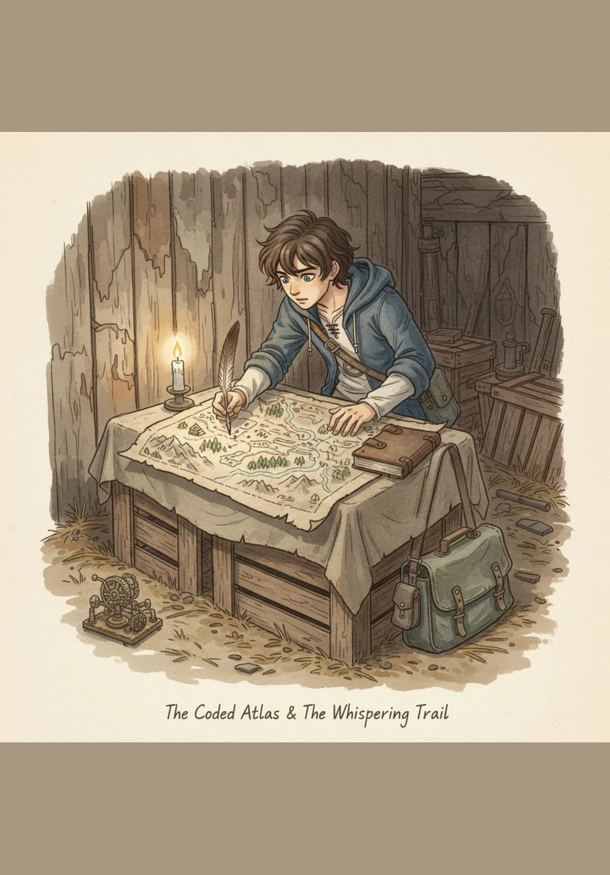 Late at night, Alex hunches over an old map spread across a trunk, tracing a path toward the next town under the glow of a single candle. He must choose routes that keep them moving and safe, balancing the logistics of a traveling show with the needs of his growing flock. Every mark on the map represents a chance for a new beginning.