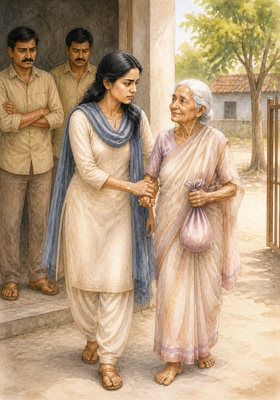 अनन्या ने अपनी माँ का हाथ थामकर उन्हें भरोसा दिलाया कि अब वह कभी अकेली नहीं रहेंगी। उसने देखा कि उसकी माँ के पास केवल एक छोटी सी पोटली थी, जिसमें उनकी पूरी दुनिया सिमट गई थी। वह अपनी माँ को उस बेरंग जगह से निकालकर वापस उनके अपने आँगन में ले जाने के लिए दृढ़ संकल्पित थी।