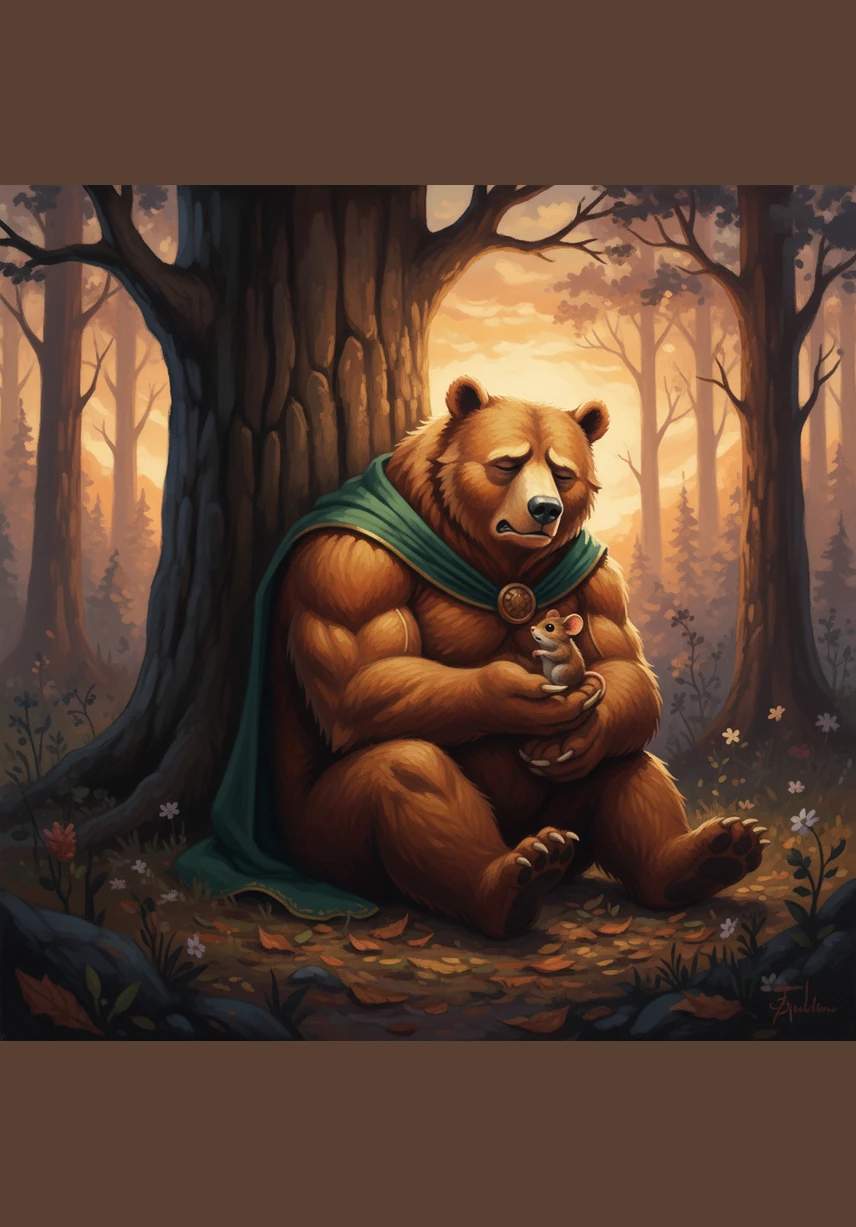 When the sun dipped below the horizon and the shadows grew long, Barnaby’s tummy would do nervous flips. The dark forest looked like a collection of spooky giants to him, and he would squeeze his eyes shut tight until the morning light returned.