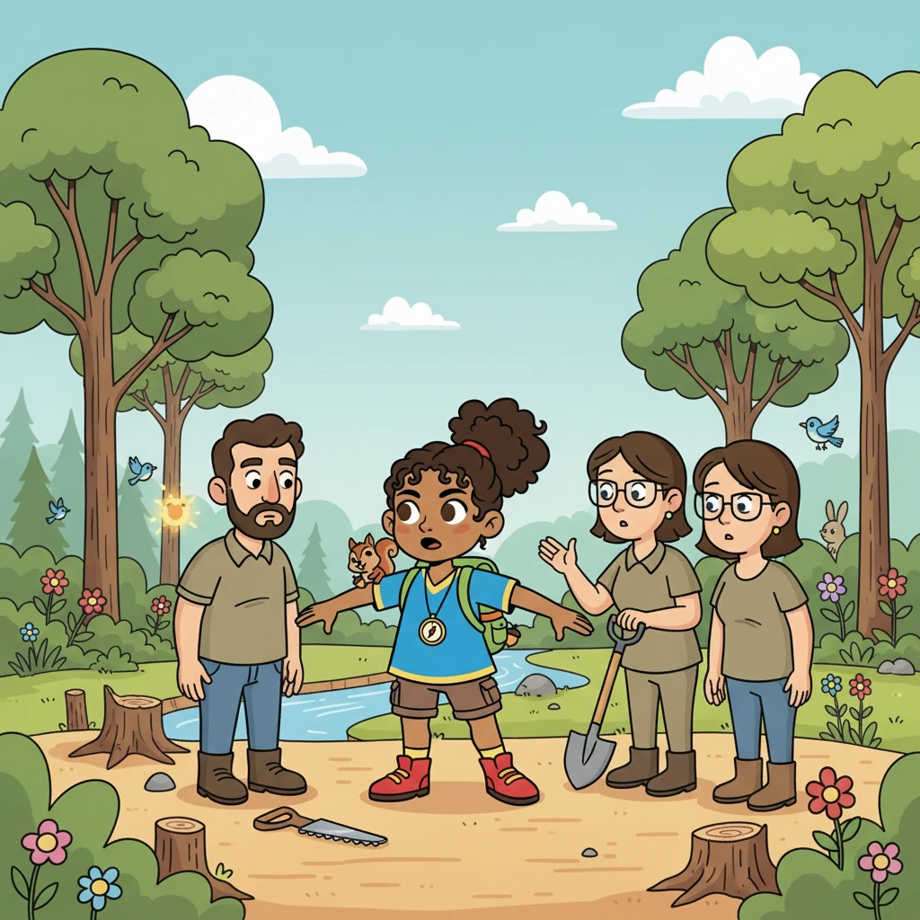 The people, surprised by her bravery and the sincerity in her eyes, listened. They saw the beauty she described, the delicate balance they were disrupting, and began to reconsider their actions.