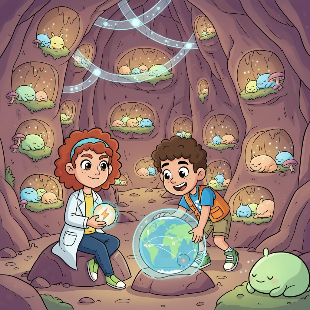 Now, Hoppy and his countless friends rest happily in their secret underground hideaways, patiently waiting for the signal to zoom out and power the world.