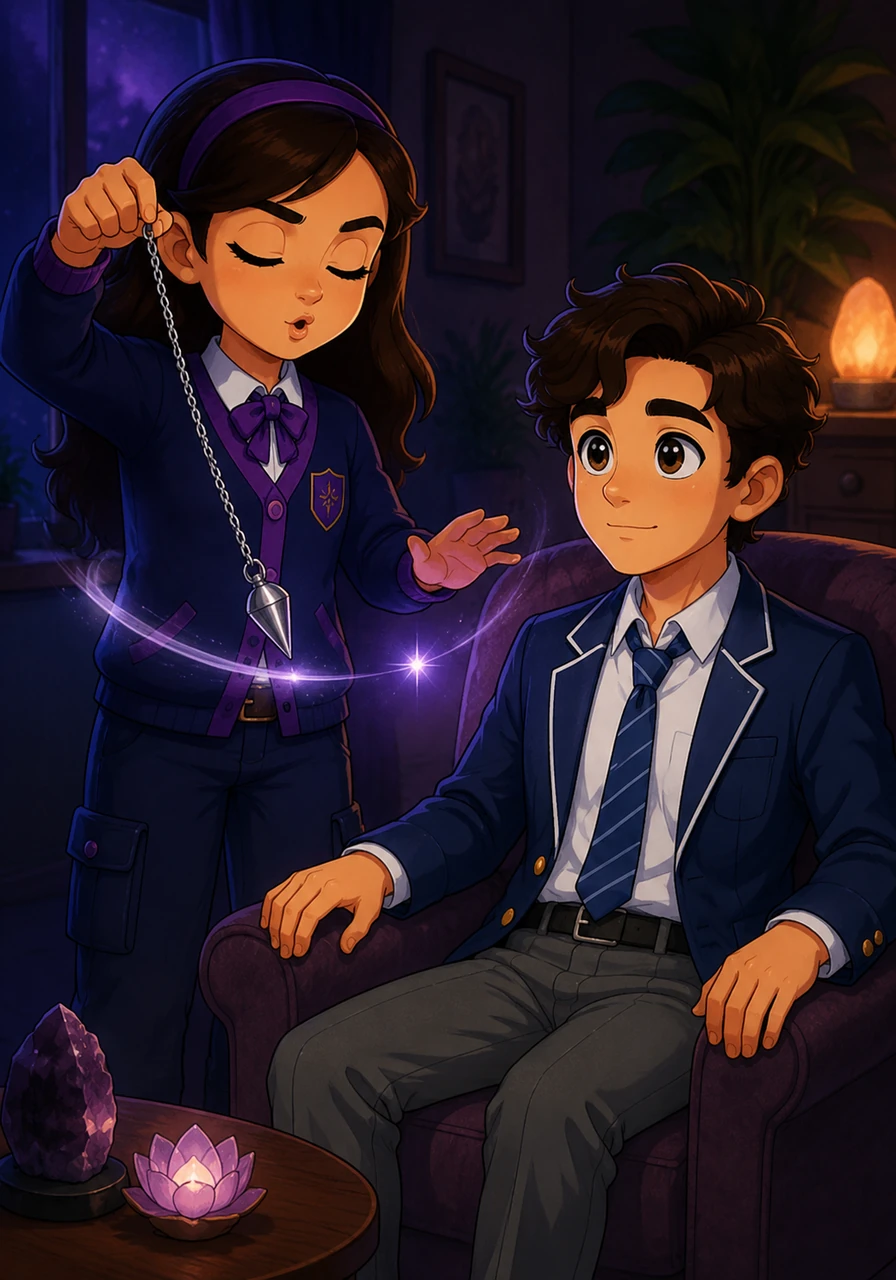 The pendulum began its rhythmic dance, swaying back and forth in a perfect, mesmerizing arc. Elara’s voice dropped to a soothing, melodic hum, guiding Leo’s focus away from the room and onto the shimmering point of light.