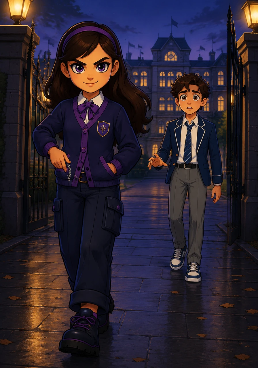 As they stepped out into the cool evening air, Elara felt a surge of cold triumph, devoid of any regret or hesitation. She tucked the pendulum back into her pocket, knowing that the school—and Leo—would never be the same again.