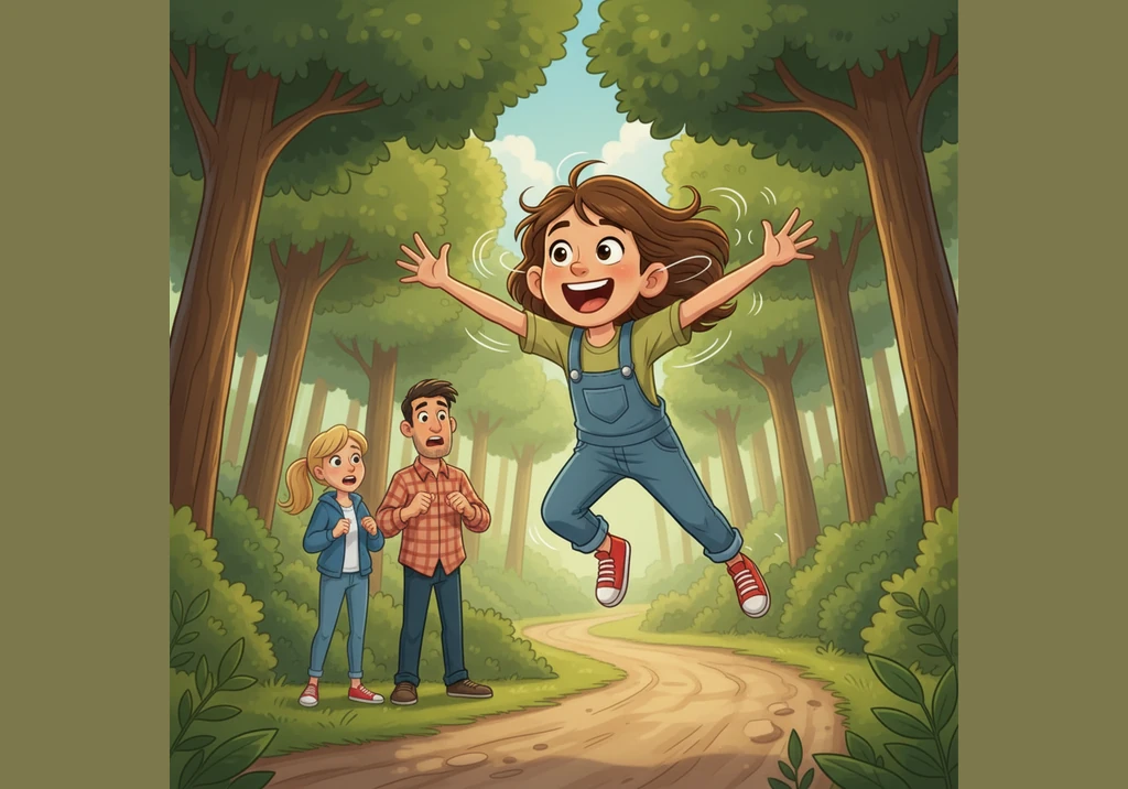 Suddenly, everything clicked into place, and Lily was soaring down the trail all by herself. The wind whistled in her ears and a triumphant laugh esca