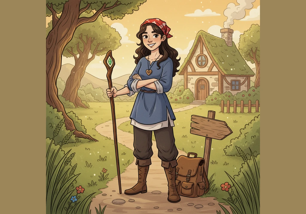 Lily reached the end of the path and looked back at the distance she had covered with a glowing sense of pride. The red bike was no longer a symbol of