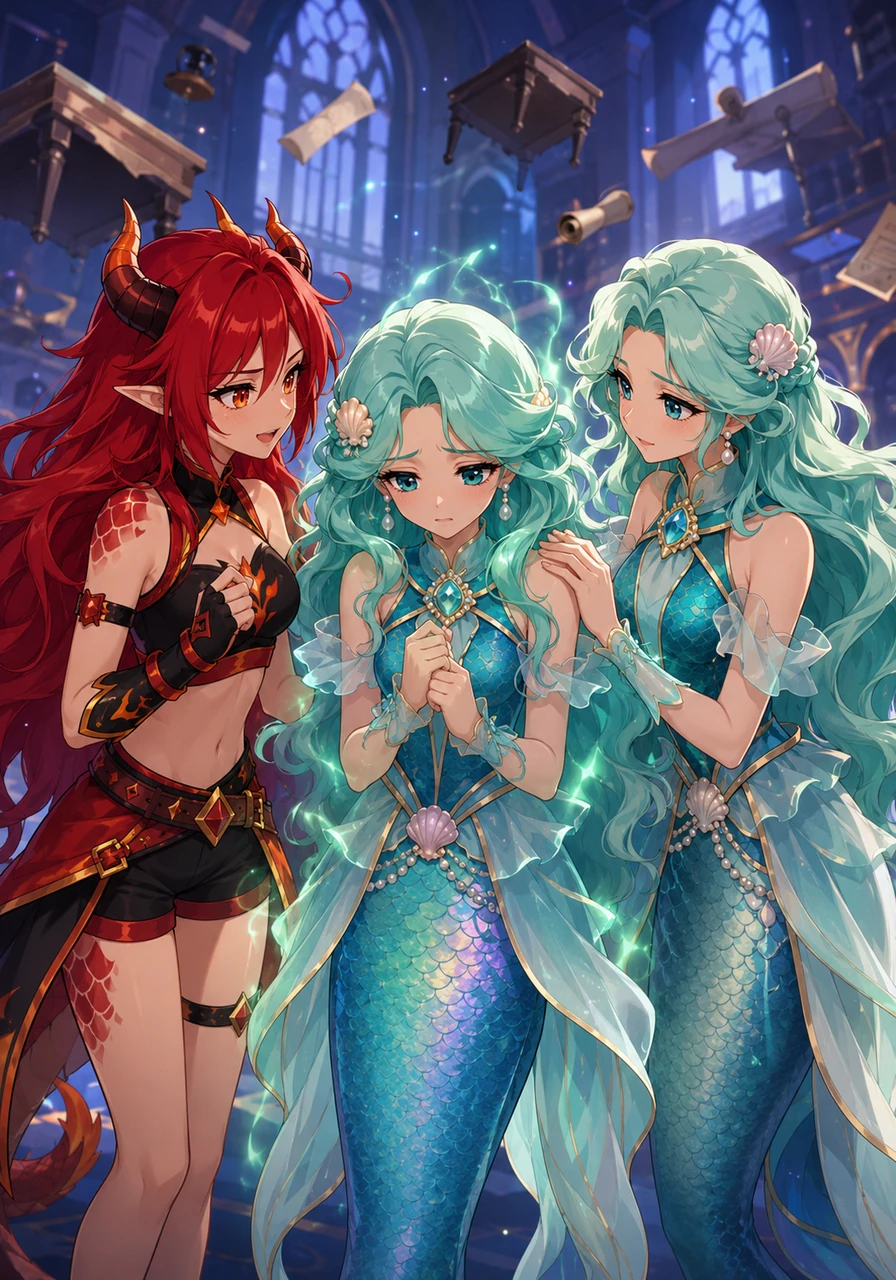During a difficult levitation exam, Celeste felt her confidence waver as her magic flickered and dimmed. Her friends quickly gathered around her, offering words of encouragement and reminding her that even the brightest stars sometimes need a moment to recharge.