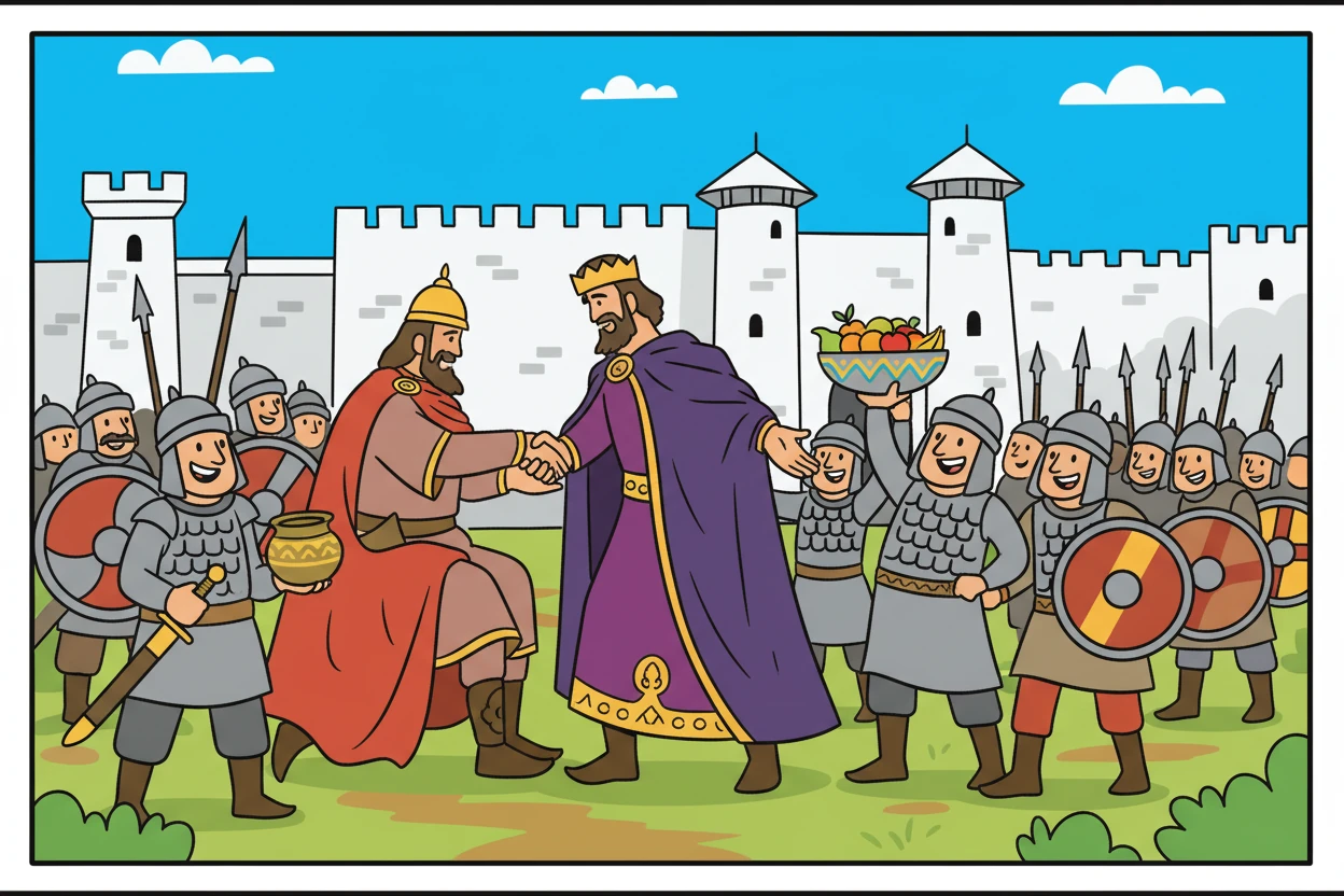 Първото българско царство се появило през 681 година, когато хан Аспарух победил византийците. Бояна си представила как смелите българи създават нова държава. Тя си помислила колко е било трудно, но и колко вълнуващо.