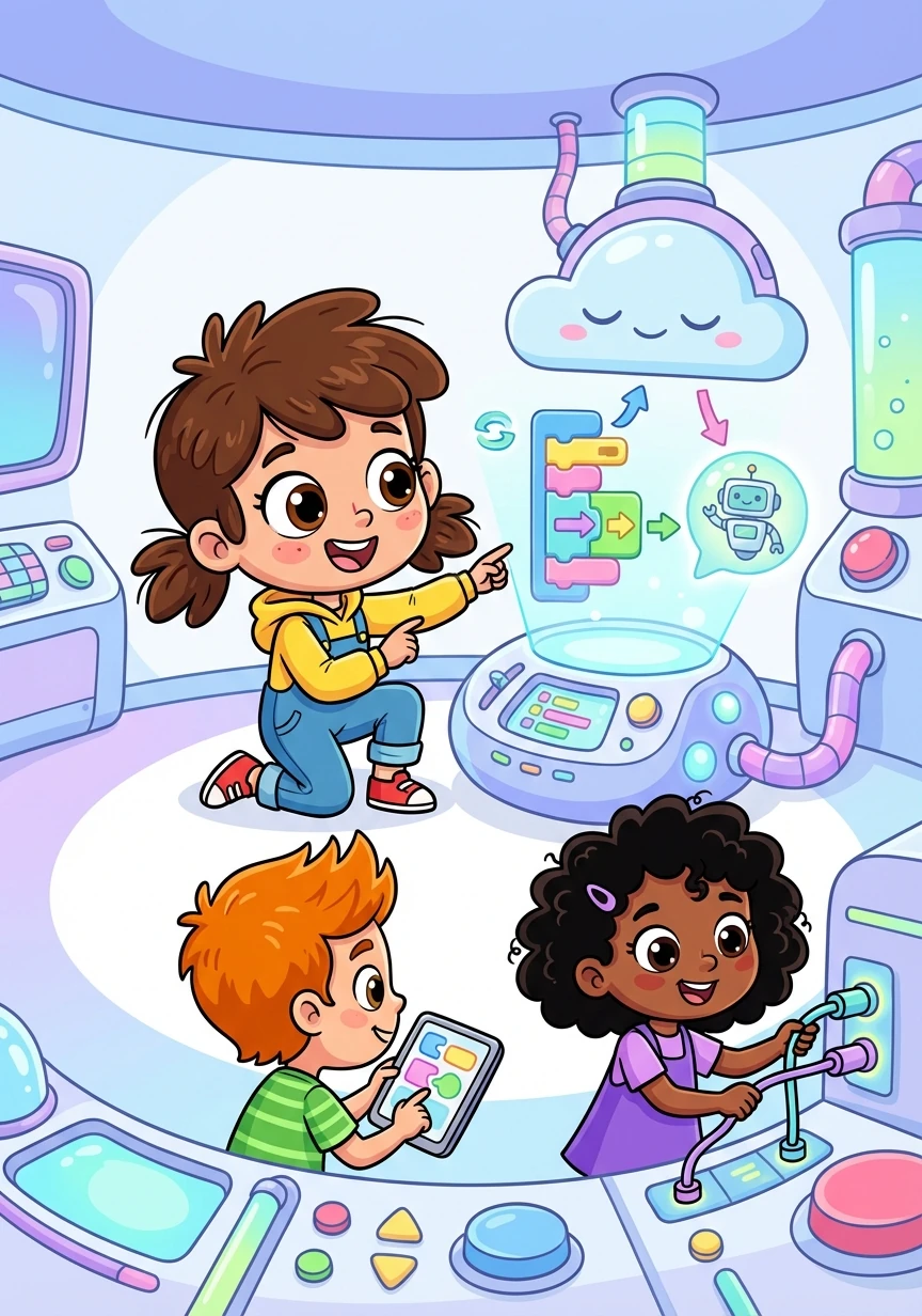 Con la ayuda de sus amigos, Sofia diseña una solución inteligente para desactivar el programa sin afectar el sistema principal.