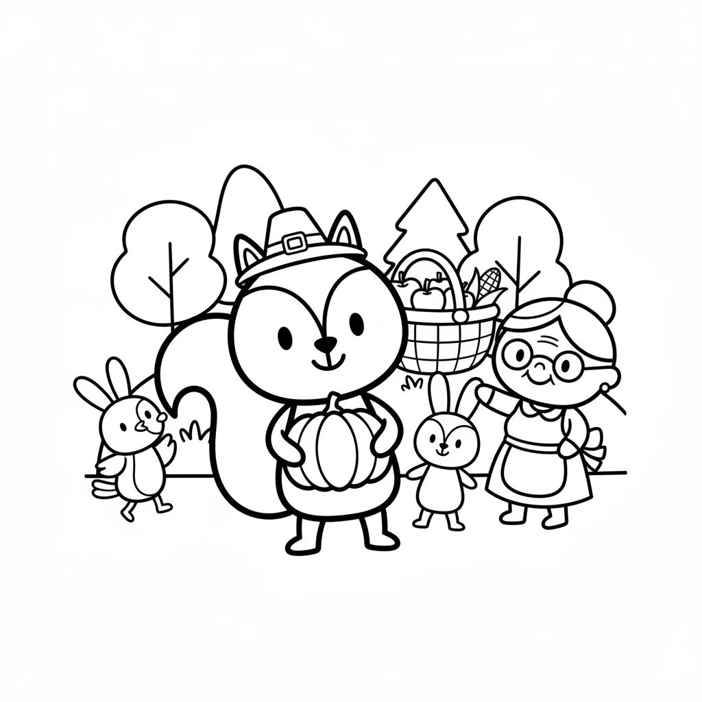 thanksgiving coloring pages