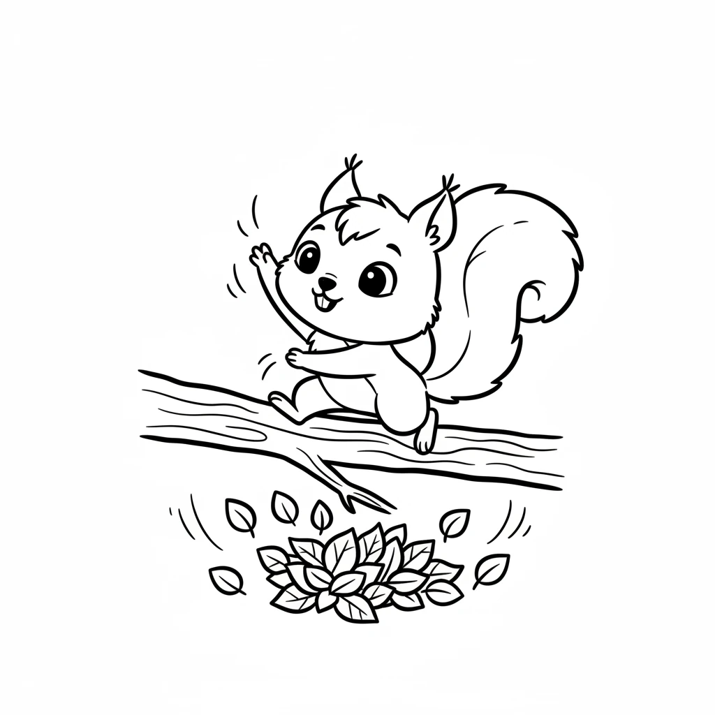 Pip the Squirrel woke up feeling excited. Today was Thanksgiving! He loved the cozy feeling of autumn and the smell of crisp leaves.