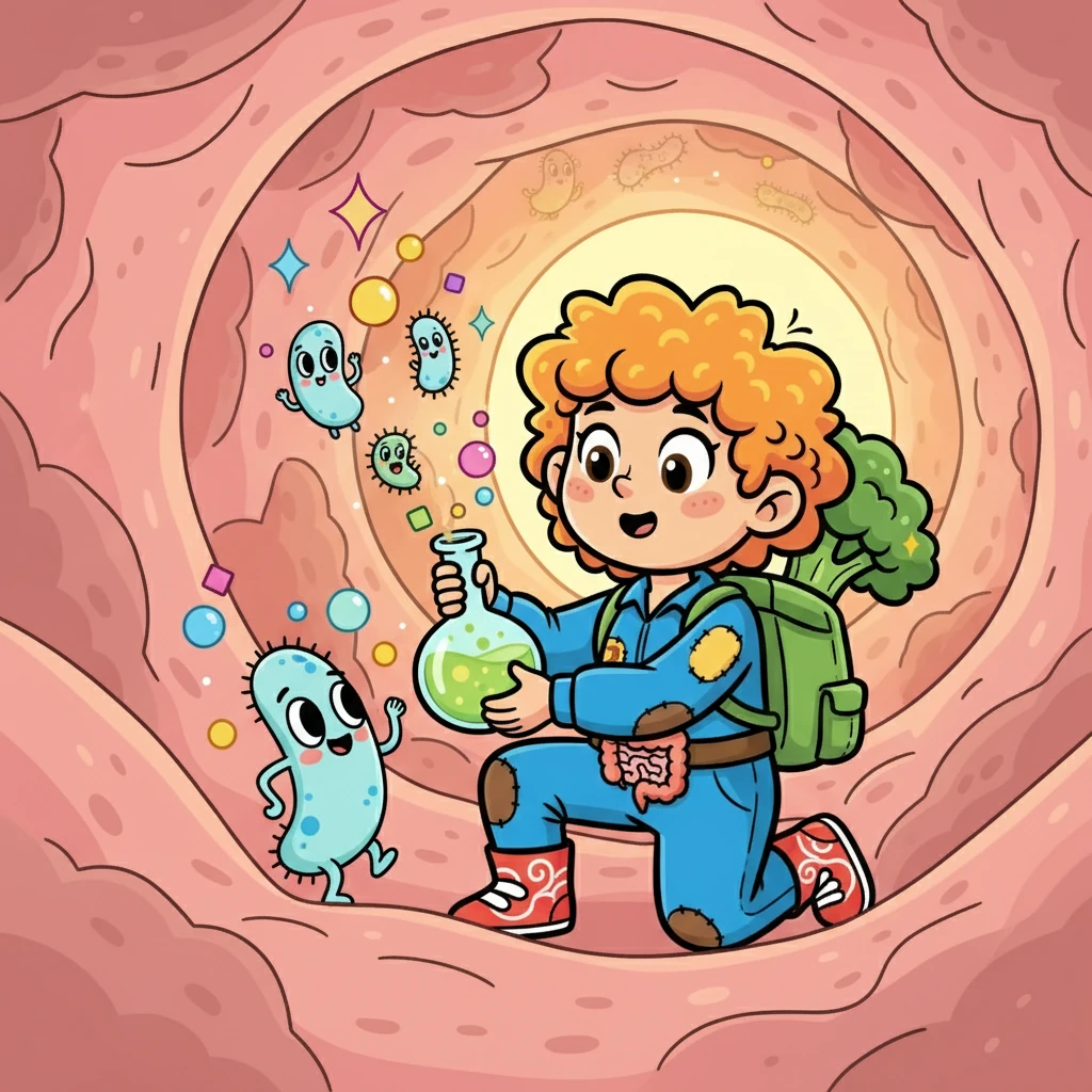The bacteria created some interesting byproducts, which Fifi observed with curiosity. She wasn't digested, but she was helping the bacteria thrive. She felt like a vital part of the team, working hard.