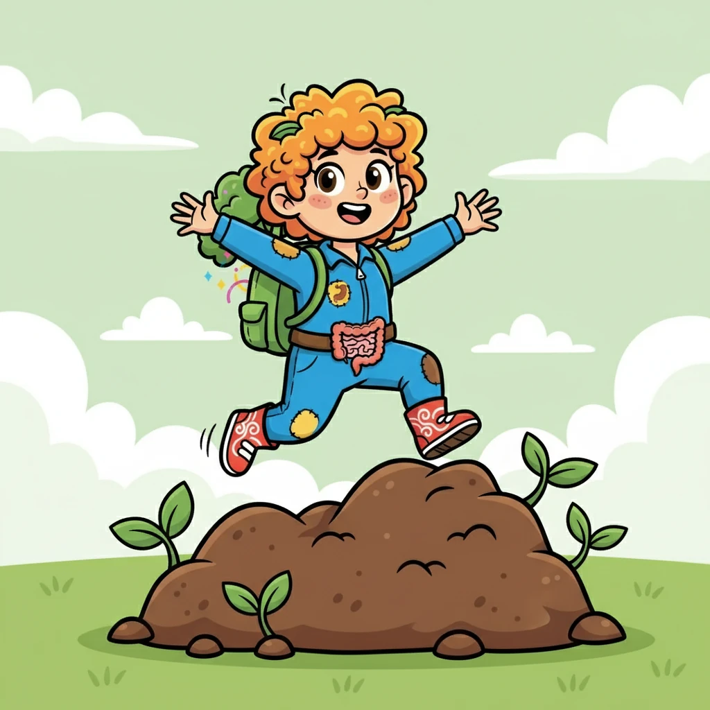 Back into the world she went, ready to return to the earth, leaving behind a legacy of helping. Fifi, the amazing fiber, knew her journey was important, and she would always remember her adventure through the body.
