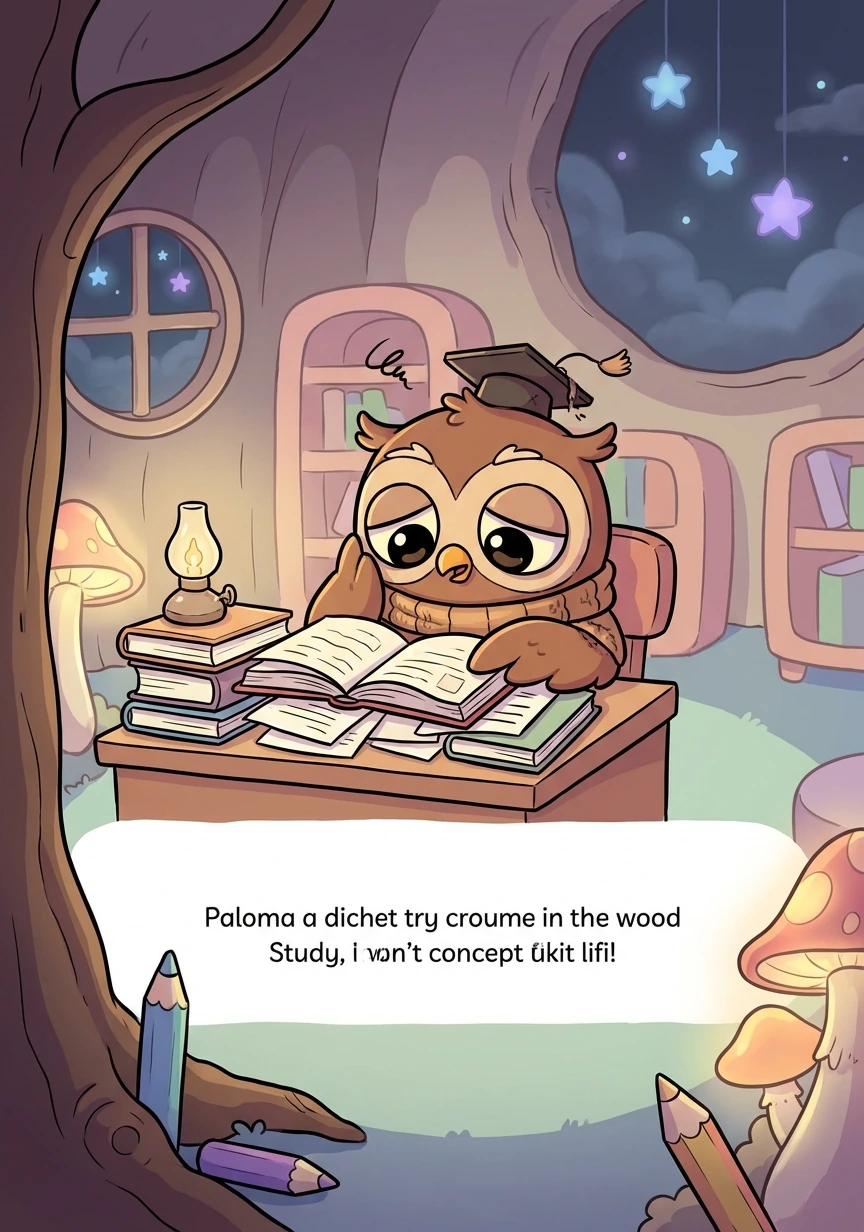 Paloma luchó por graduarse, estudiando arduamente y esforzándose por entender las nuevas materias. A veces se sentía sola y desanimada.